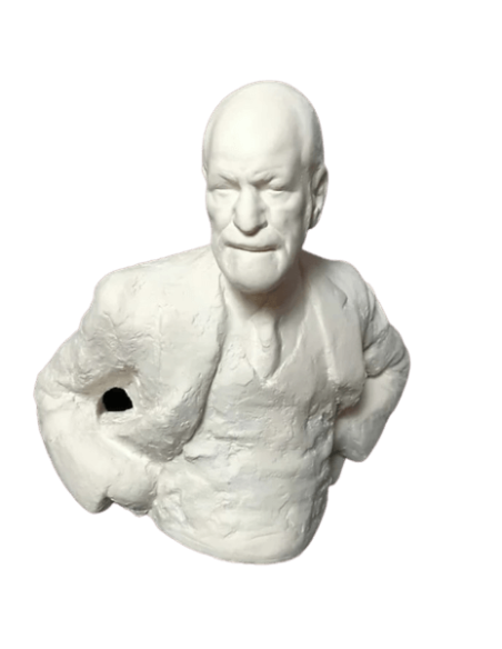 Bust of Sigmund Freud.