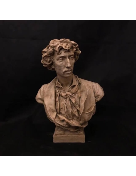 Buste de Charles Garnier d'après Jean-Baptiste Carpeaux.