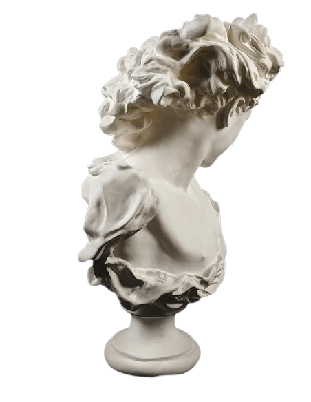 Bust of the dance genius after Jean-Baptiste Carpeaux.