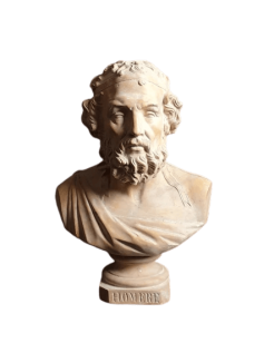 Busto del poeta Homero, Museo del Louvre