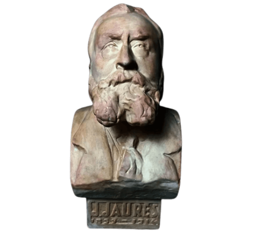 Busto de Jean Jaurès según Georges Simon.