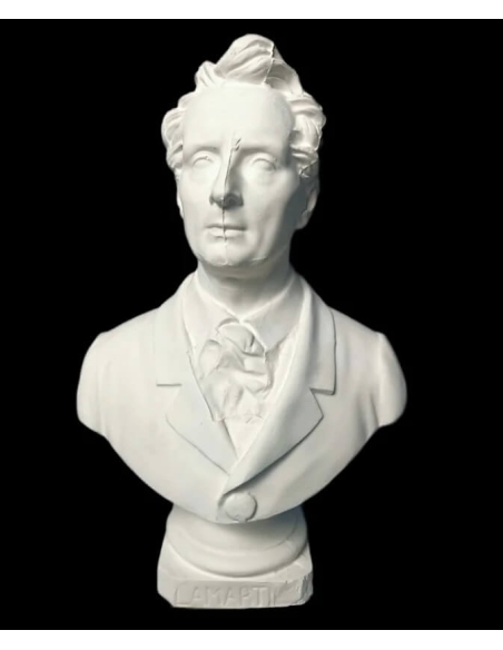 Bust of Alphonse de Lamartine.