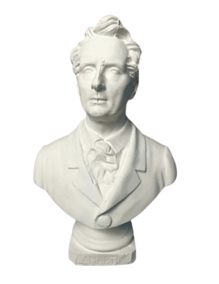 Bust of Alphonse de Lamartine.