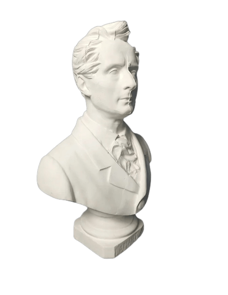 Bust of Alphonse de Lamartine.