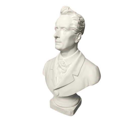 Bust of Alphonse de Lamartine.