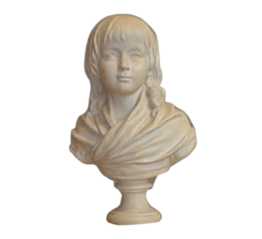 Bust of the King of France Louis XVII, after Jean-Baptiste Houdon