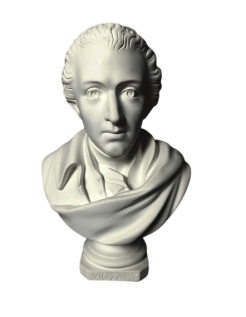 Busto de Wolfgang Amadeus Mozart.