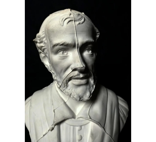 Bust of François Rabelais.