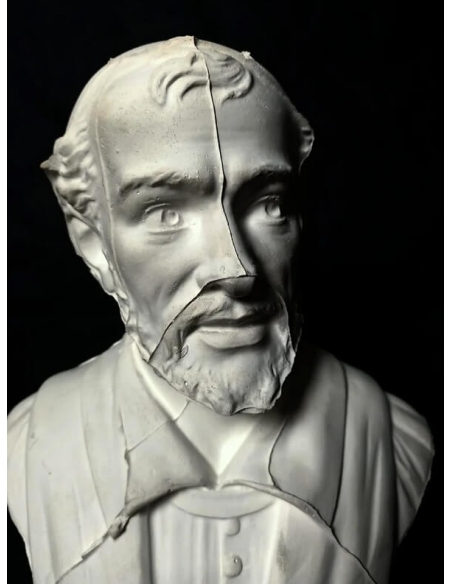 Bust of François Rabelais.