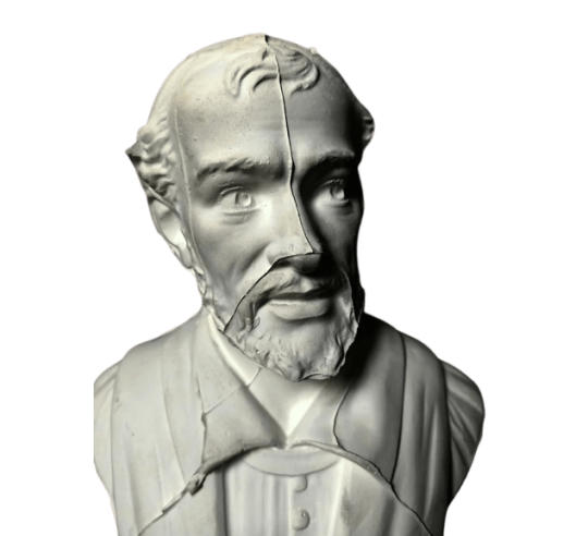 Bust of François Rabelais.