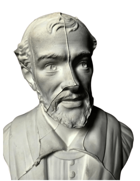 Bust of François Rabelais.