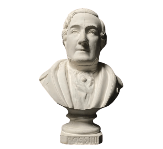 Bust of Gioachino Rossini.