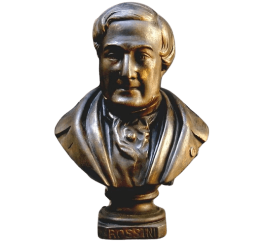 Bust of Gioachino Rossini.
