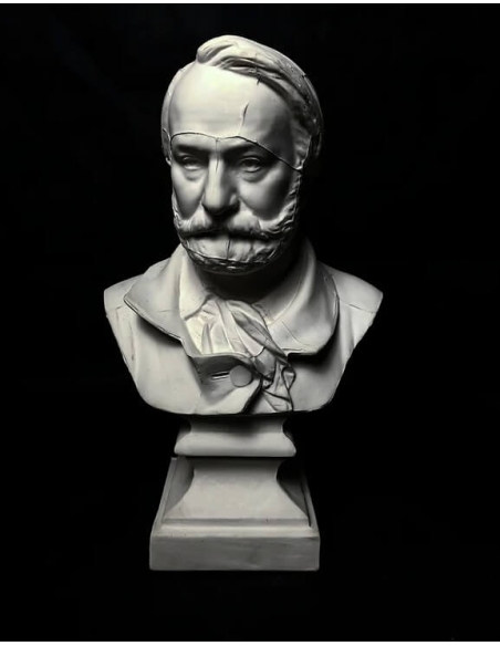 Bust of Victor Hugo.