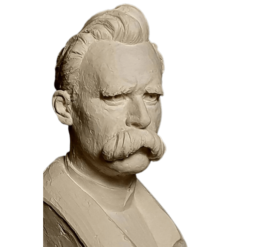 Buste de Friedrich Nietzsche d'après Sonia Queija.
