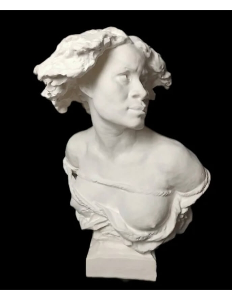 Buste de Pourquoi naitre esclave d'après Jean-Baptiste Carpeaux.