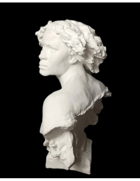 Buste de Pourquoi naitre esclave d'après Jean-Baptiste Carpeaux.