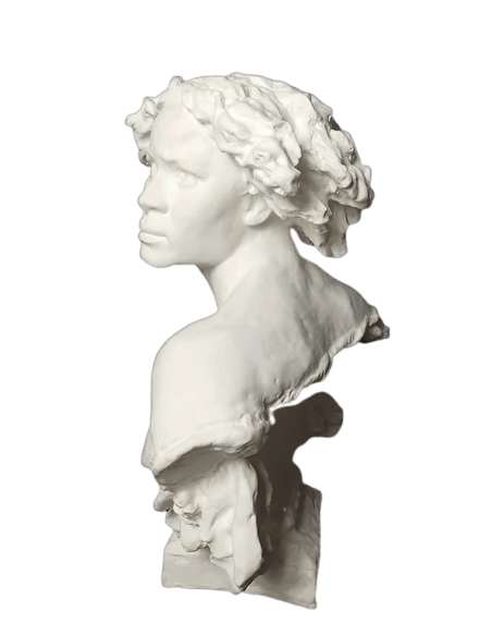 Buste de Pourquoi naitre esclave d'après Jean-Baptiste Carpeaux.