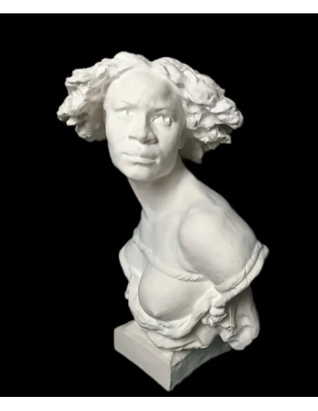Buste de Pourquoi naitre esclave d'après Jean-Baptiste Carpeaux.