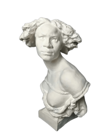 Buste de Pourquoi naitre esclave d'après Jean-Baptiste Carpeaux.