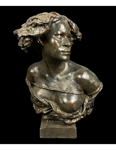 Buste de Pourquoi naitre esclave d'après Jean-Baptiste Carpeaux.