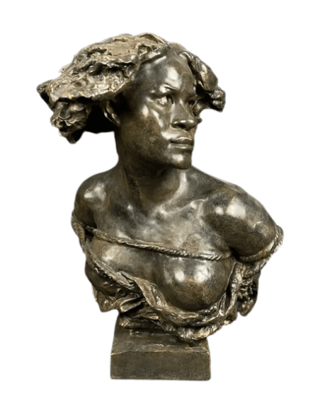Buste de Pourquoi naitre esclave d'après Jean-Baptiste Carpeaux.