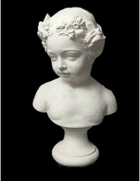 Buste de jeune fille le printemps d'après Jean-Baptiste Belloc.