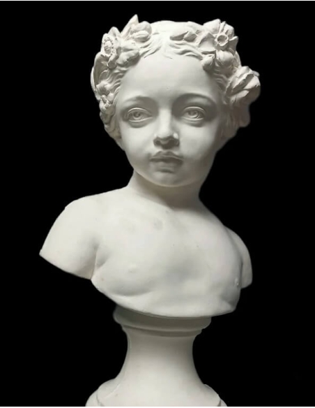 Buste de jeune fille le printemps d'après Jean-Baptiste Belloc.