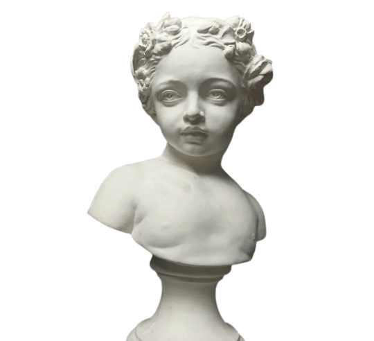 Bust of a young girl called the spring after Jean-Baptiste Belloc.