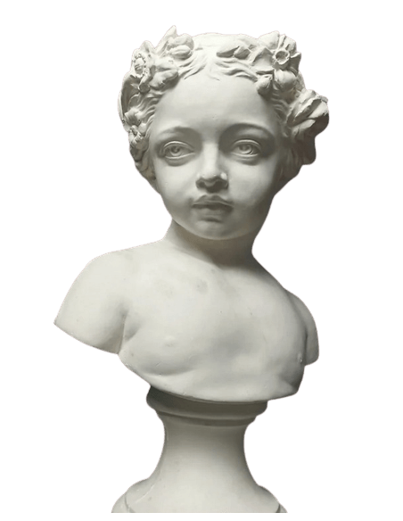 Buste de jeune fille le printemps d'après Jean-Baptiste Belloc.