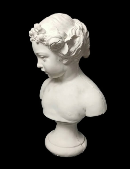 Buste de jeune fille le printemps d'après Jean-Baptiste Belloc.