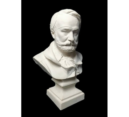Bust of Victor Hugo.