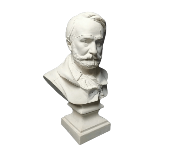 Busto de Victor Hugo.
