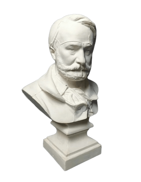 Busto de Victor Hugo.