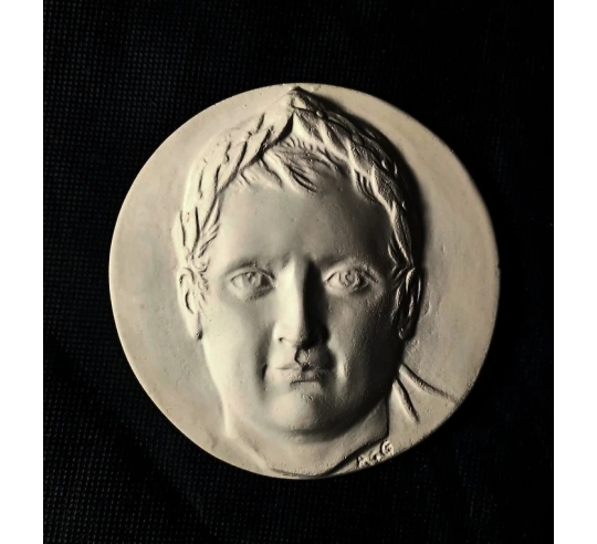 Medallion Emperor Napoleon Bonaparte crowned