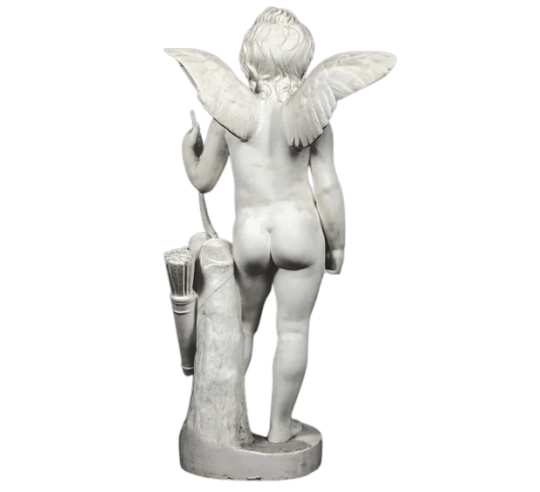 Statue of Cupid with his bow or Amorino after...