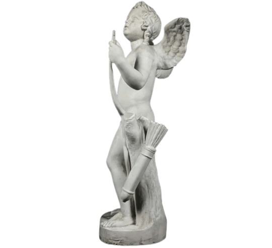 Statue of Cupid with his bow or Amorino after...