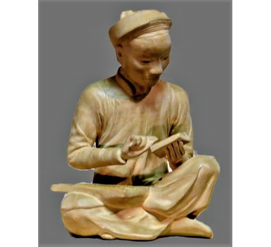 Statue of an Annamite accountant after Félix...