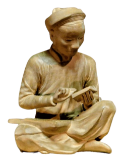 Statue of an Annamite accountant after Félix Delteil