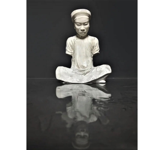 Annamite Scribe statue after Félix Delteil