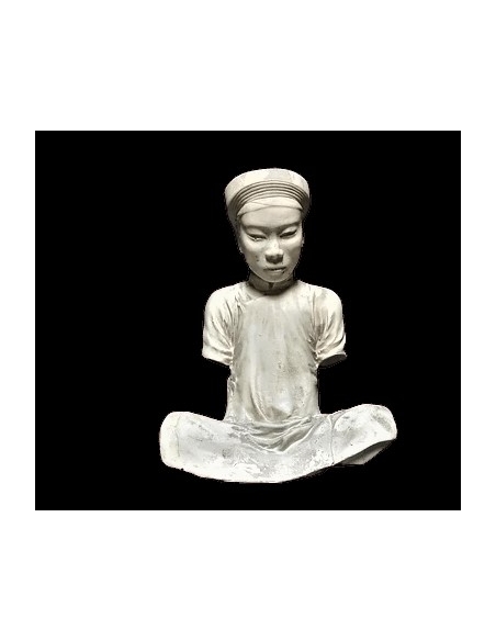 Annamite Scribe statue after Félix Delteil