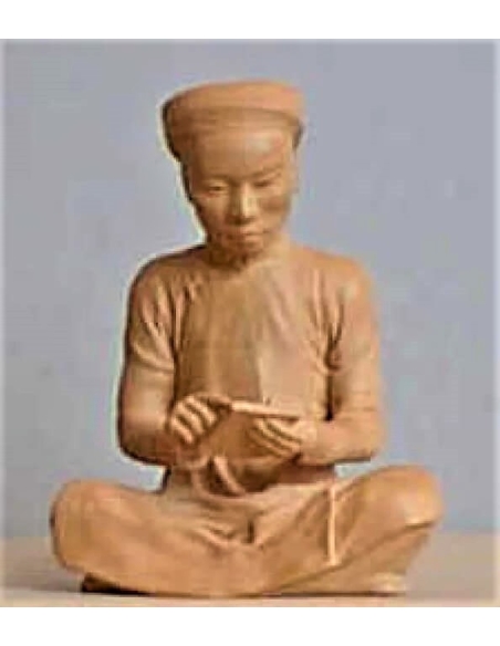 Annamite Scribe statue after Félix Delteil