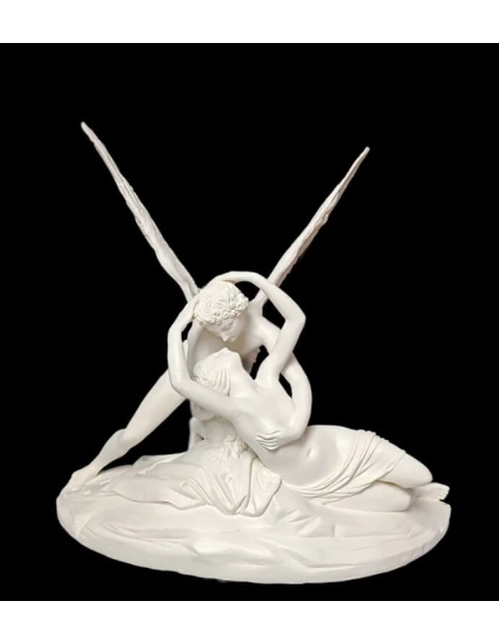 Statue de Psyché ranimée par le baiser de l'Amour d'après Antonio Canova.
