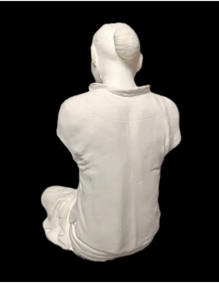 Statue of an Annamite seamstress after Félix Delteil