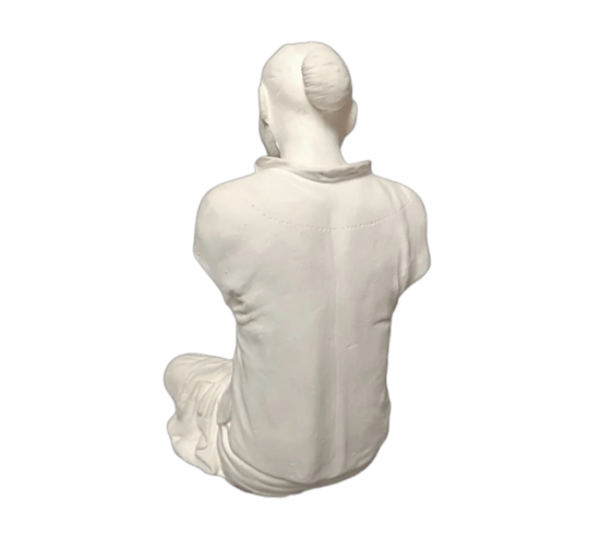 Statue of an Annamite seamstress after Félix...