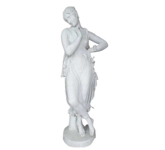 Statue Taille Réelle de la Danseuse avec le doigt sur le menton d'après Antonio Canova