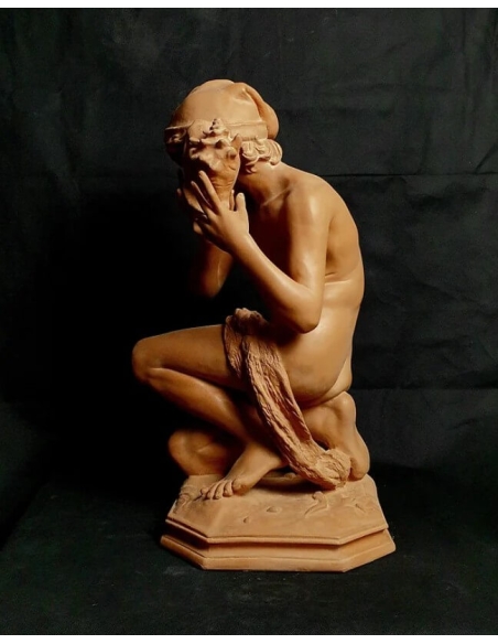 Estatua del Pescador a la Concha o Pescador Napolitano según Jean-Baptiste Carpeaux