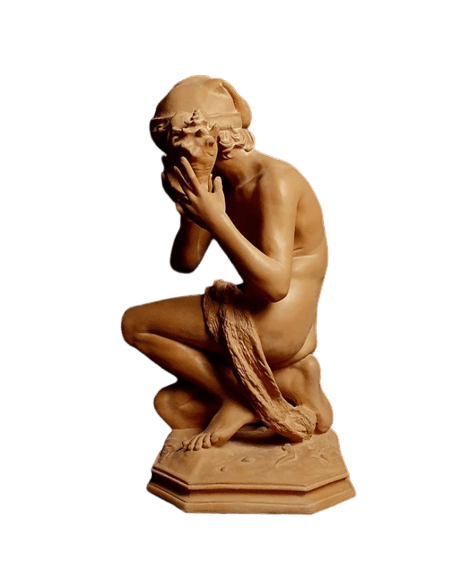 Estatua del Pescador a la Concha o Pescador Napolitano según Jean-Baptiste Carpeaux