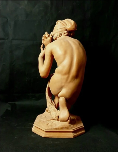 Estatua del Pescador a la Concha o Pescador Napolitano según Jean-Baptiste Carpeaux