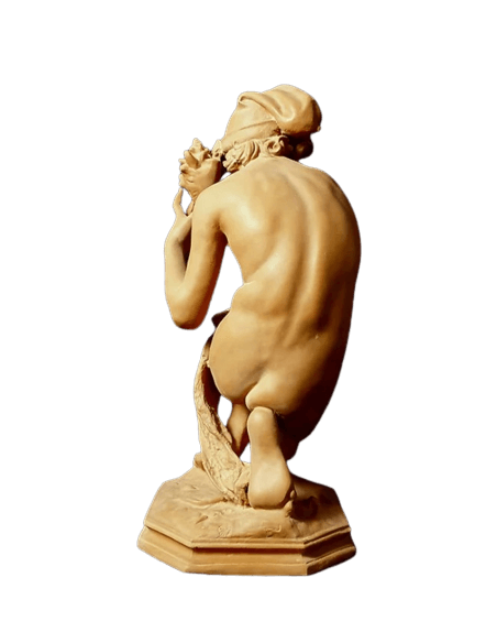 Estatua del Pescador a la Concha o Pescador Napolitano según Jean-Baptiste Carpeaux